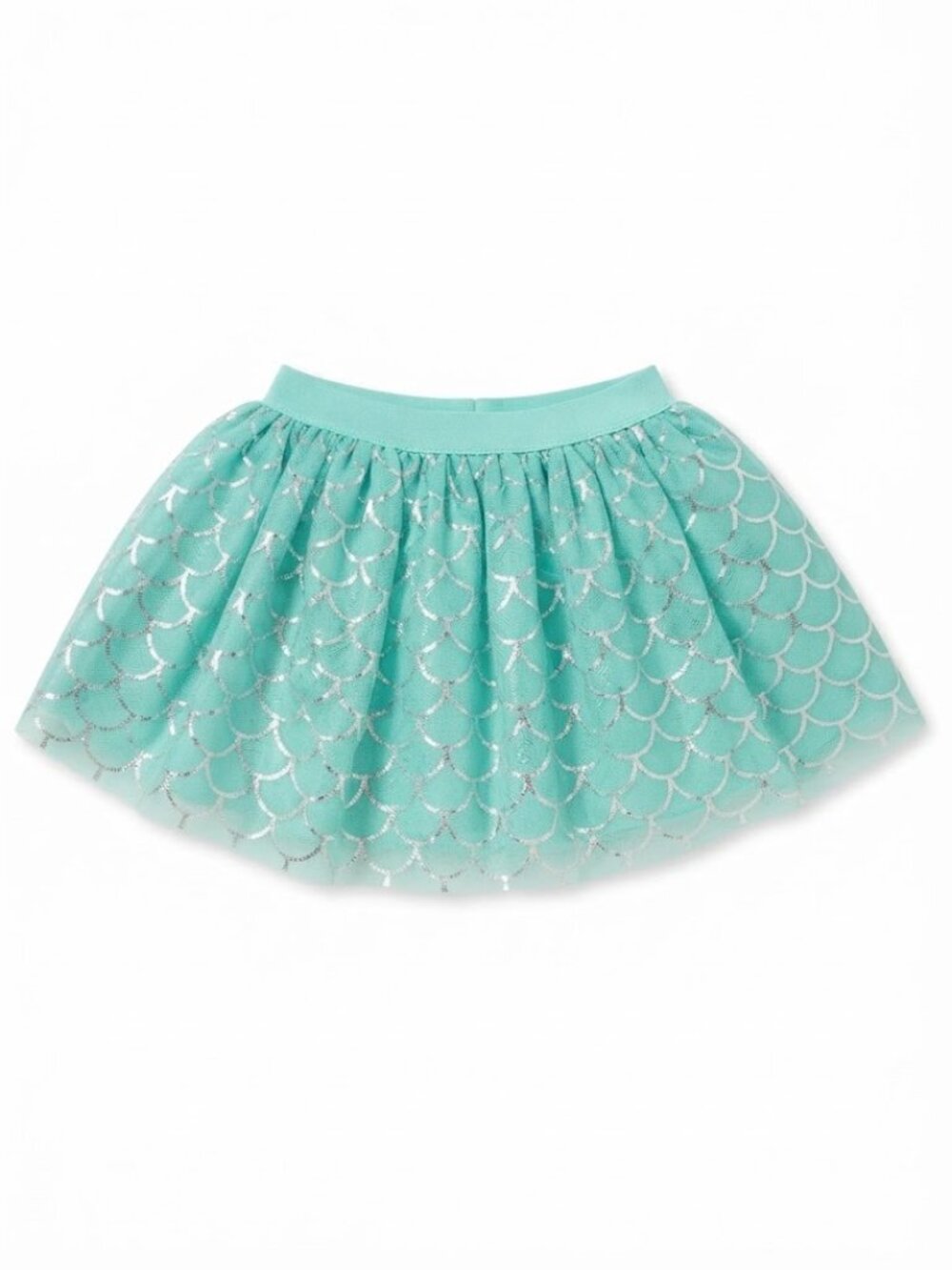 Disney Princess Ariel Little Mermaid Scale Tulle Tutu Skirt Sz 3T EUC